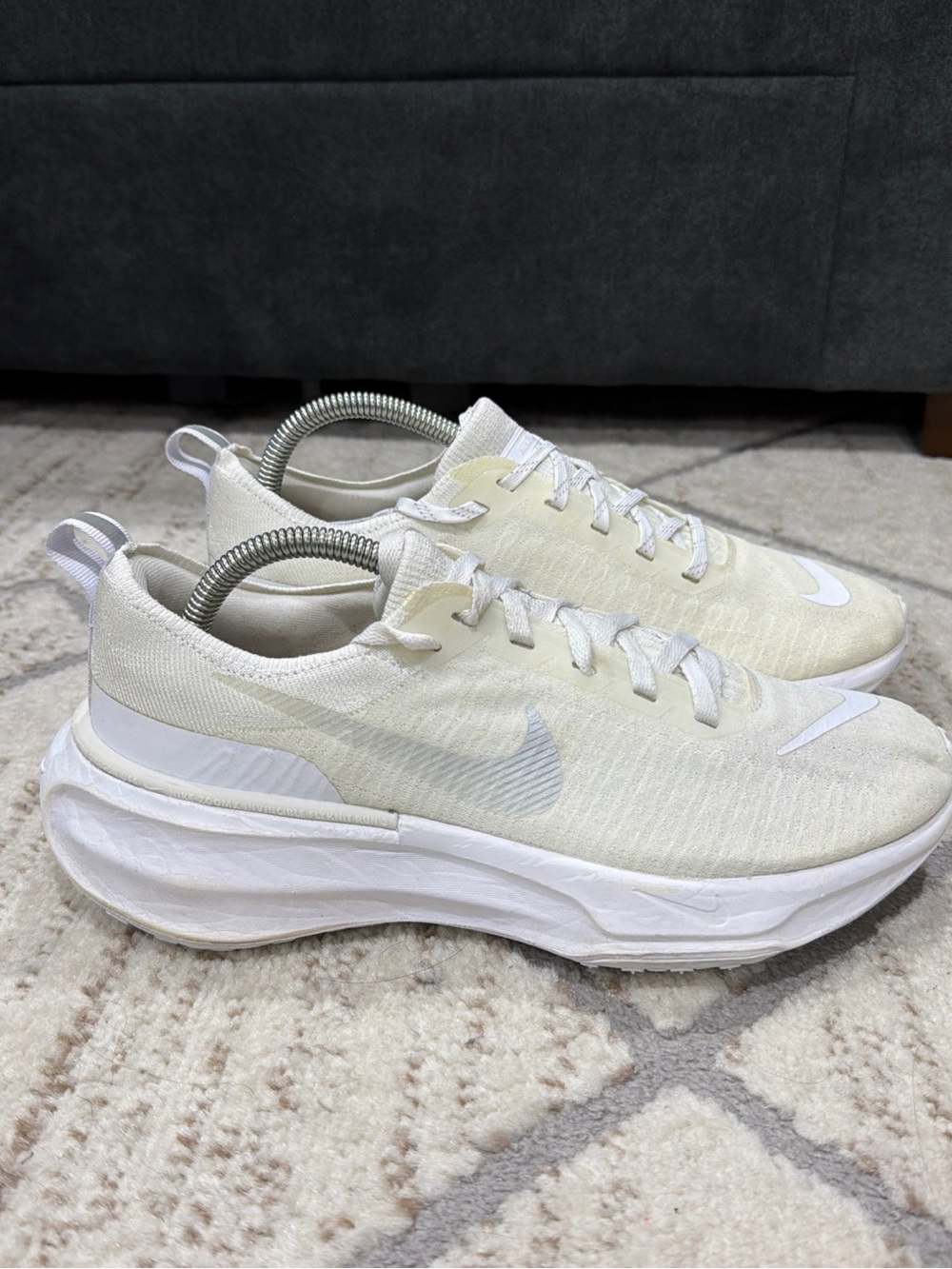 Nike Women Running Shoes White ZoomX Invincible Run Flyknit 3 DR2660-103 Size 10